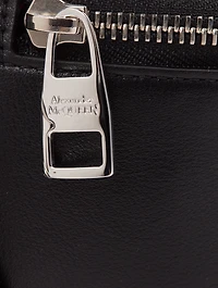 Leather Belt Bag With Biker Chain