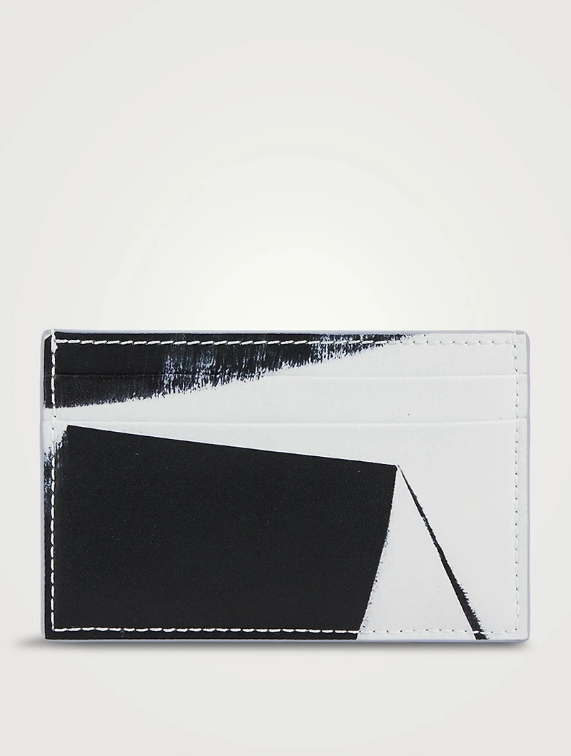 Brushstroke Leather Card Case