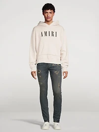 Skinny Jeans With Quilted Destroy Pockets