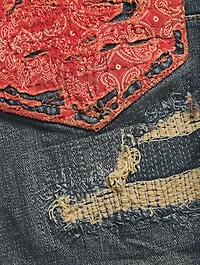 Skinny Jeans With Quilted Destroy Pockets