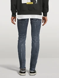 Indigo X-Ray Foil Skinny Jeans