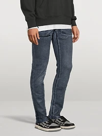 Indigo X-Ray Foil Skinny Jeans