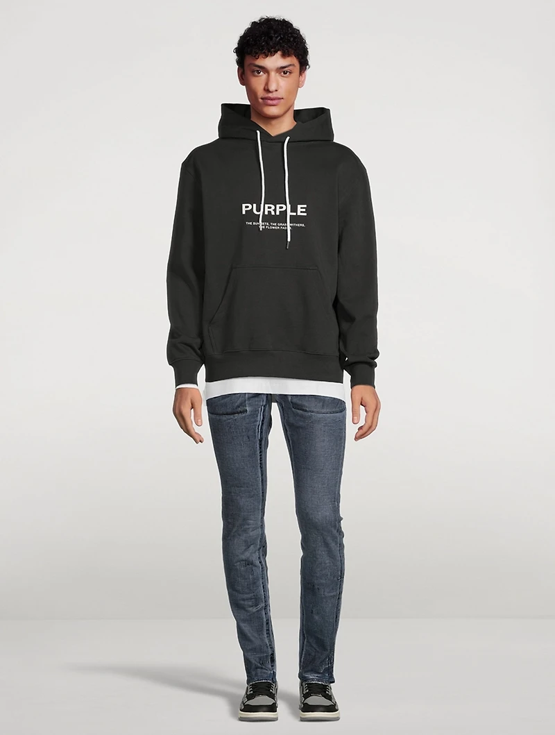 Indigo X-Ray Foil Skinny Jeans