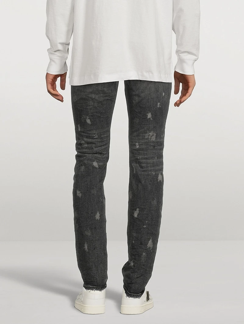 Acid Bleach Skinny Jeans