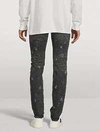 Acid Bleach Skinny Jeans