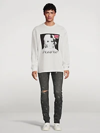 Acid Bleach Skinny Jeans