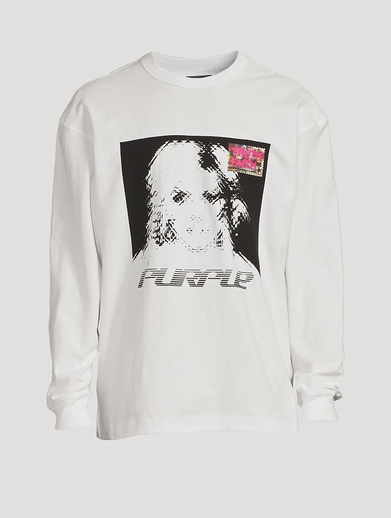 Textured Jersey Long-Sleeve T-Shirt