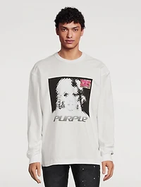 Textured Jersey Long-Sleeve T-Shirt