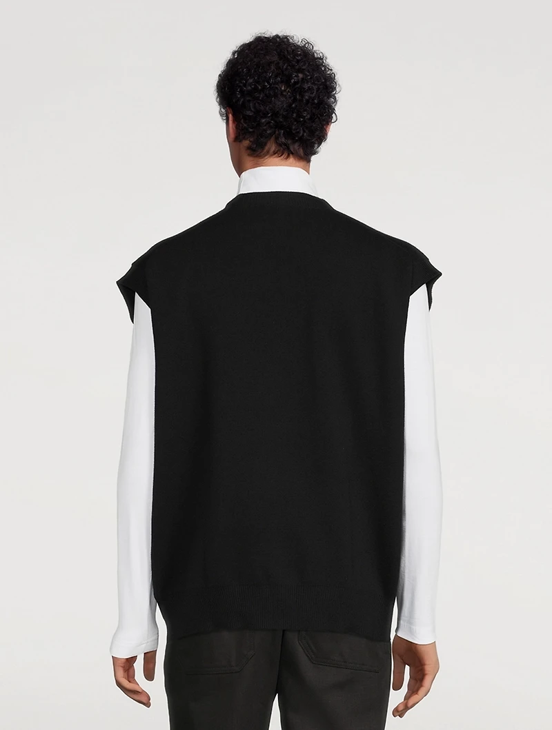 Foss Wool And Cotton Oversized Vest