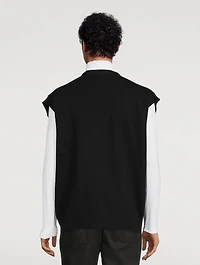 Foss Wool And Cotton Oversized Vest