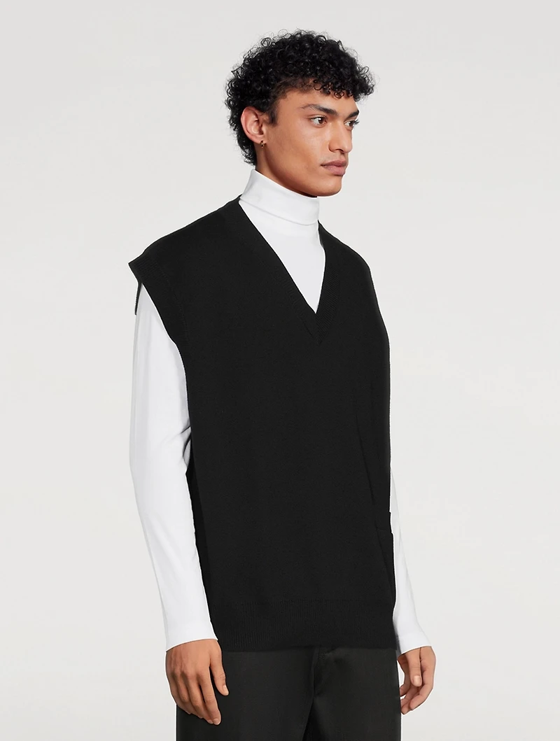 Foss Wool And Cotton Oversized Vest