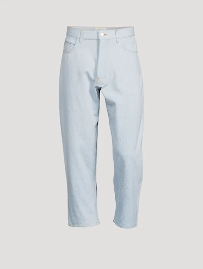 Tannaro Denim Easy Tapered Straight-Leg Pants