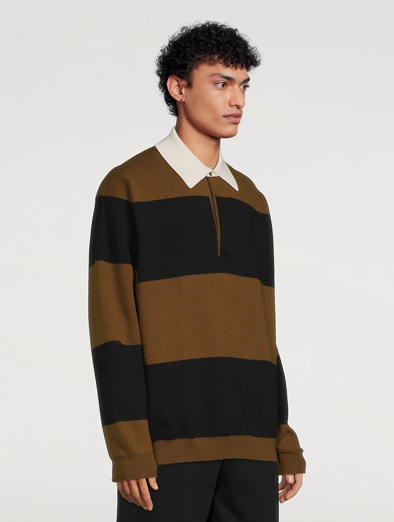 Tarak Wool And Cotton Rugby Sweater