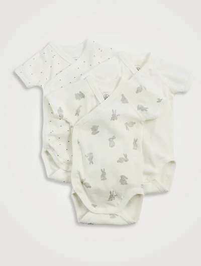 Pack of Three Short-Sleeve Onesies