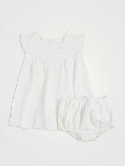 Cotton Sleeveless Dress With Bloomers