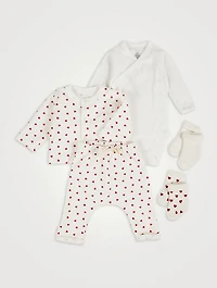 Mini Heart Patterned Gift Set