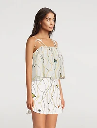 Light Cotton Tieband Strap Top