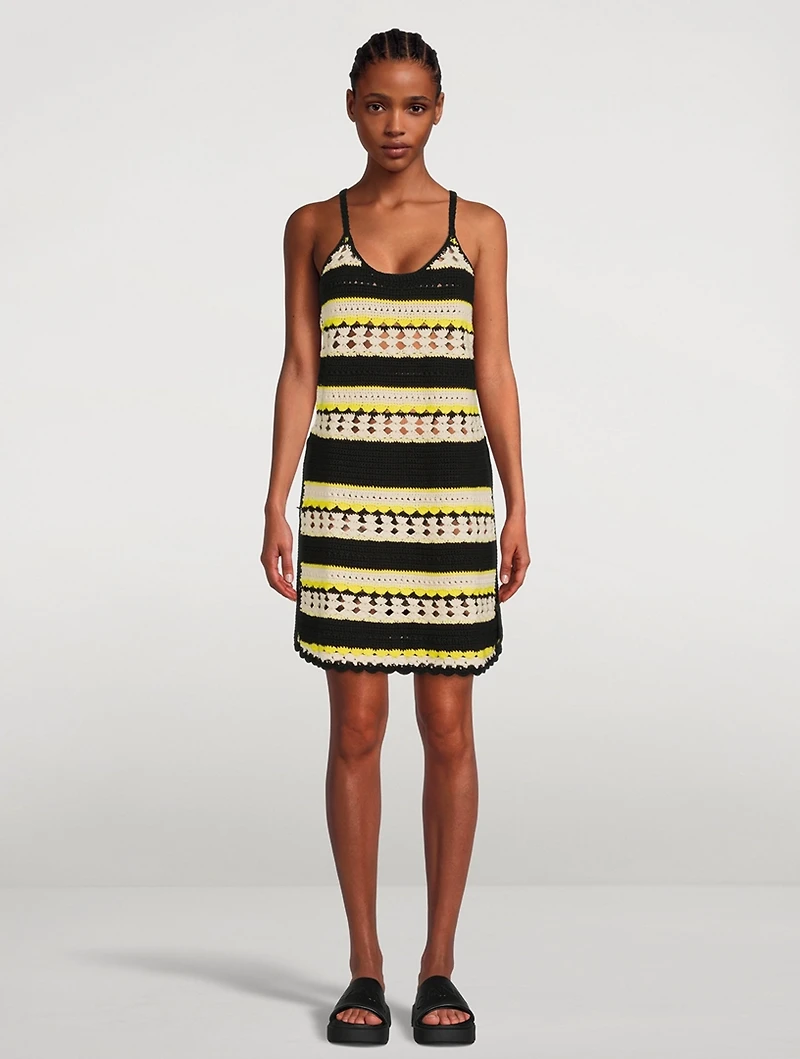 Crochet Cover-Up Slip Dress