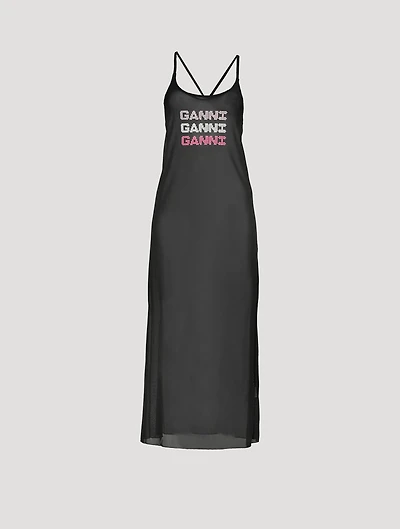 Mesh Cover-Up Slip Dress
