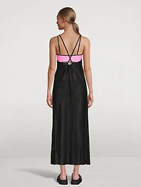 Mesh Cover-Up Slip Dress