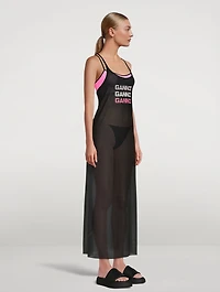 Mesh Cover-Up Slip Dress