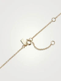 14K Gold Triple Full Cut Diamond Heart Necklace
