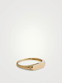 14K White Gold Ring With Diamonds