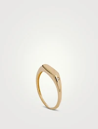 14K White Gold Ring With Diamonds