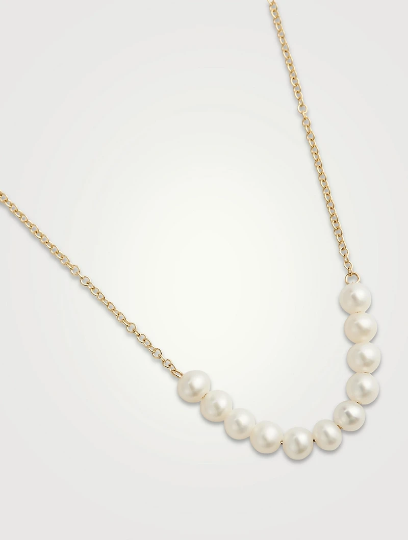 14K Gold Pearl Necklace