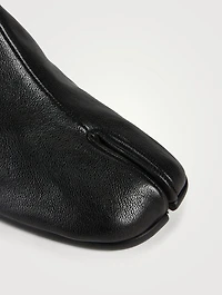 Tabi Camel Leather Ankle Boots