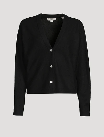 Cashmere Dolman-Sleeve Cardigan