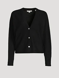 Cashmere Dolman-Sleeve Cardigan