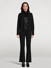 Cashmere Dolman-Sleeve Cardigan