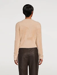 Eyelash V-Neck Cardigan