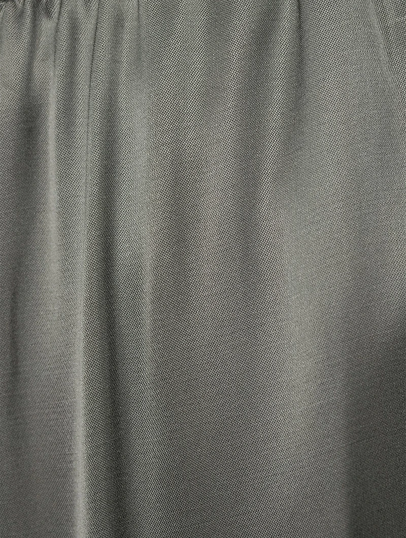 Drop-Waist Satin Trousers