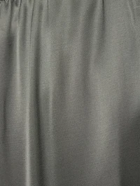 Drop-Waist Satin Trousers