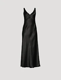 V-Neck Long Slip Dress