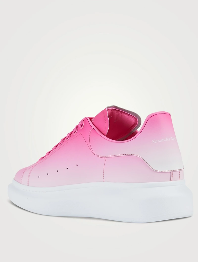 Oversized Leather Gradient Sneakers
