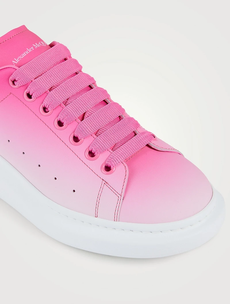 Oversized Leather Gradient Sneakers