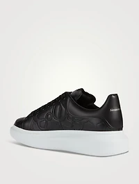 Oversized Leather Sneakers With Stamp