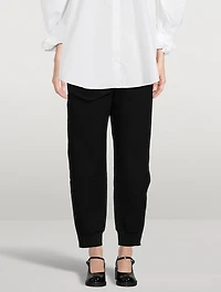Buttoned-Trimmed Joggers