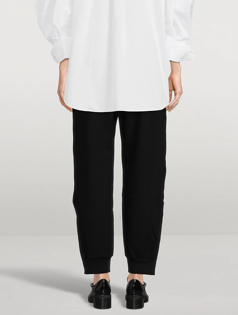 Buttoned-Trimmed Joggers