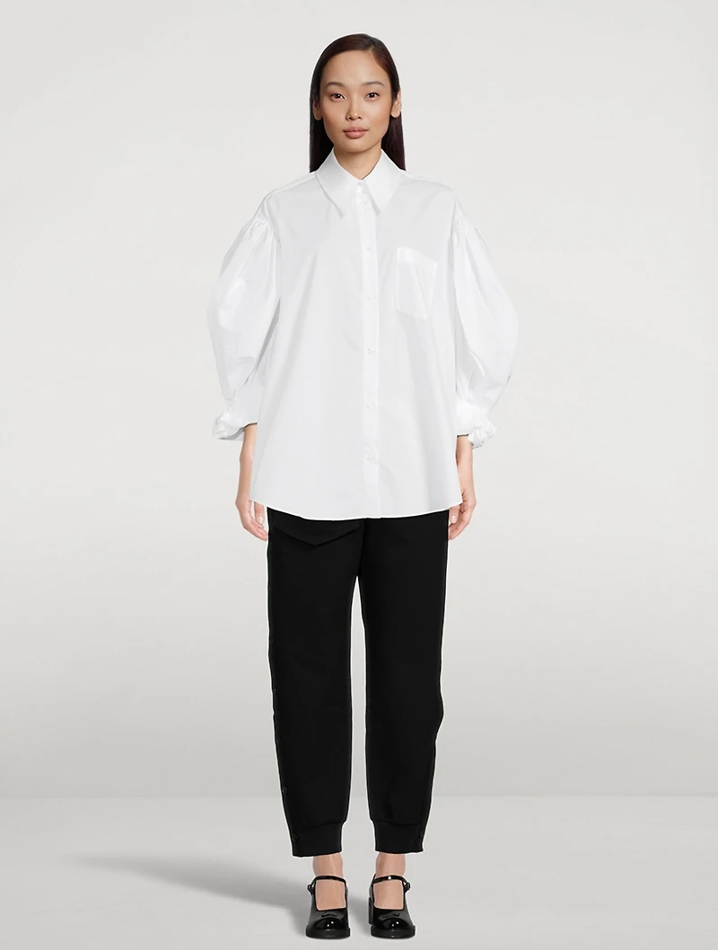 Buttoned-Trimmed Joggers