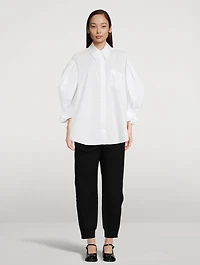 Buttoned-Trimmed Joggers