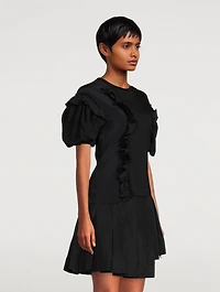 Ruffled Puff-Sleeve T-Shirt