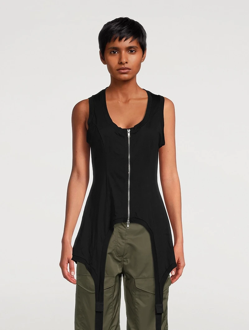 Zip-Front Bodysuit