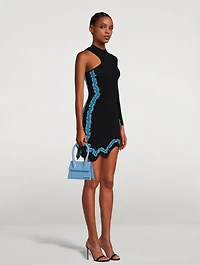 Manta Wavy One-Sleeve Mini Dress