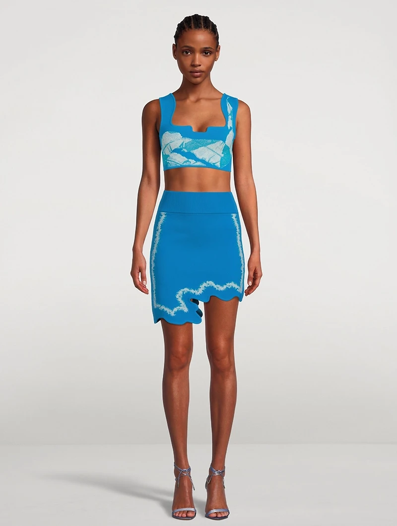 Salem Wavy Mini Skirt