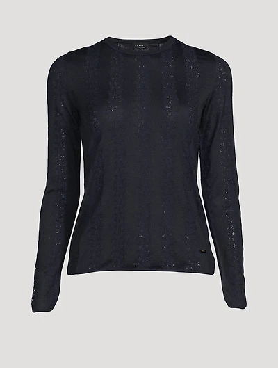 Wool Silk Lace Sweater