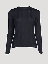 Wool Silk Lace Sweater
